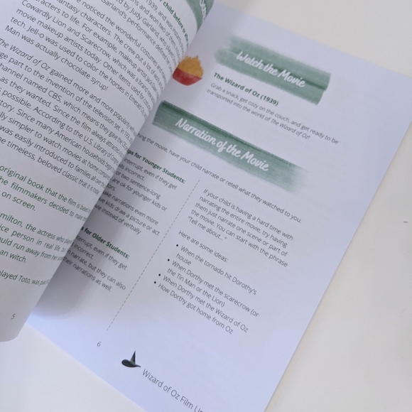 New The Wizard of Oz Homeschool Unit Study - Picture 5 of 6